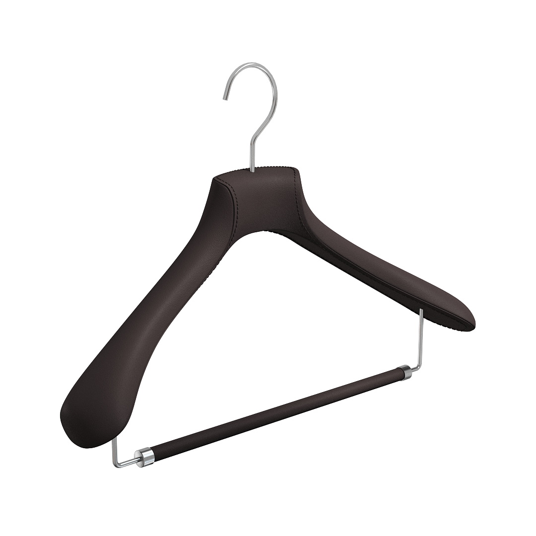 Вешалка для костюмов Elite Lux, кожа \ ETL12-36, BlackCoffee
