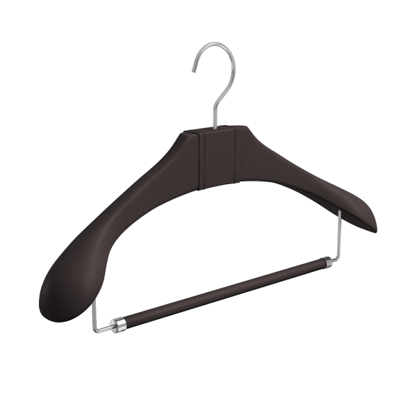 Вешалка для костюмов Modern Lux, кожа \ MDL12-36, BlackCoffee