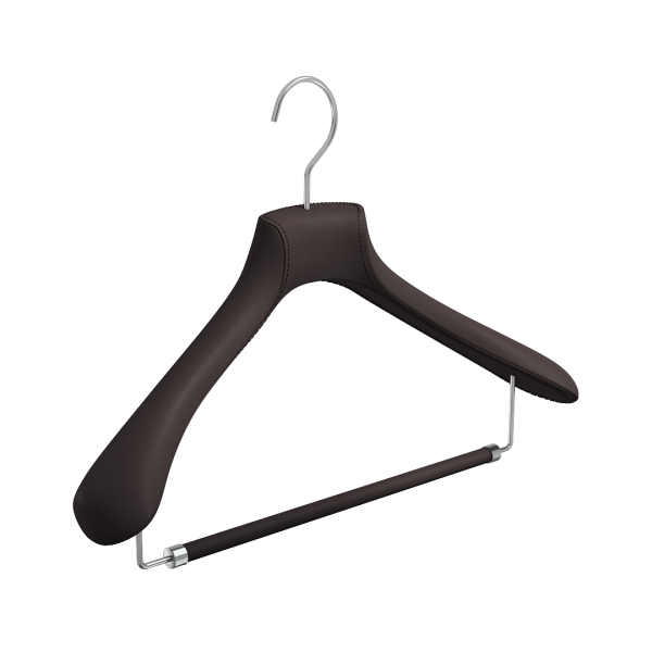 Вешалка для костюмов Elite Lux, кожа \ ETL12-36, BlackCoffee